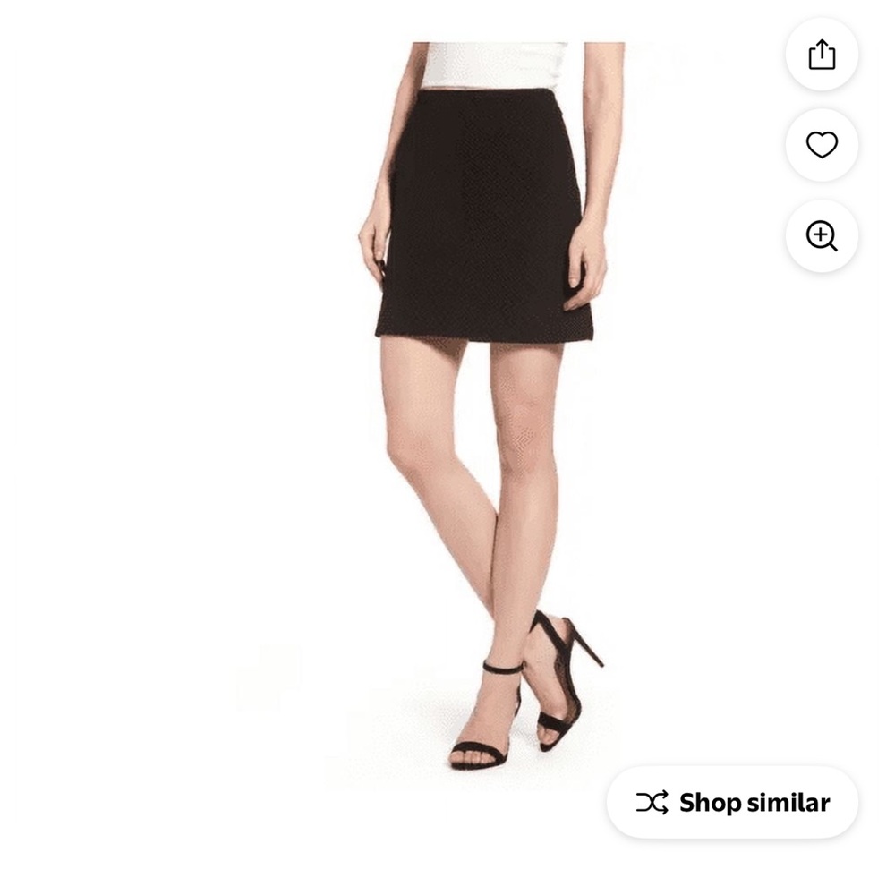 Kendall & Kylie A-Line Mini Skirt, Black (Small)